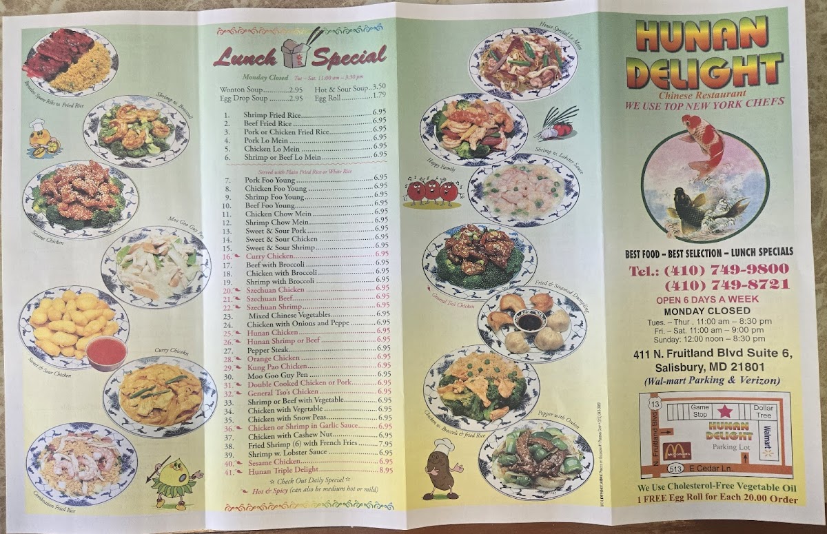 Menu Hunan Delight-1